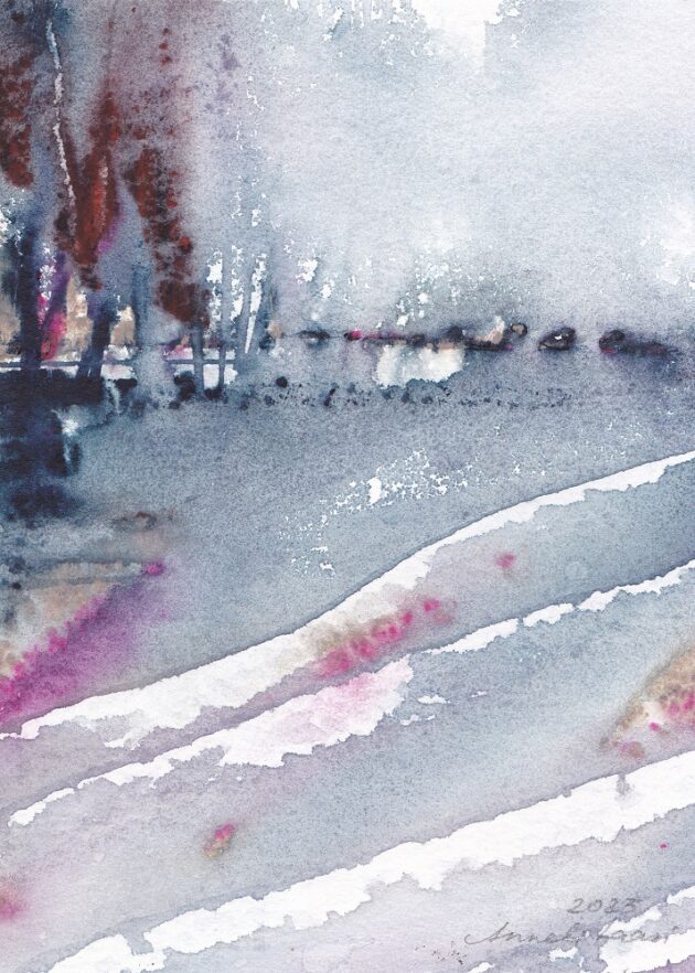 'Hommik' II, akvarell