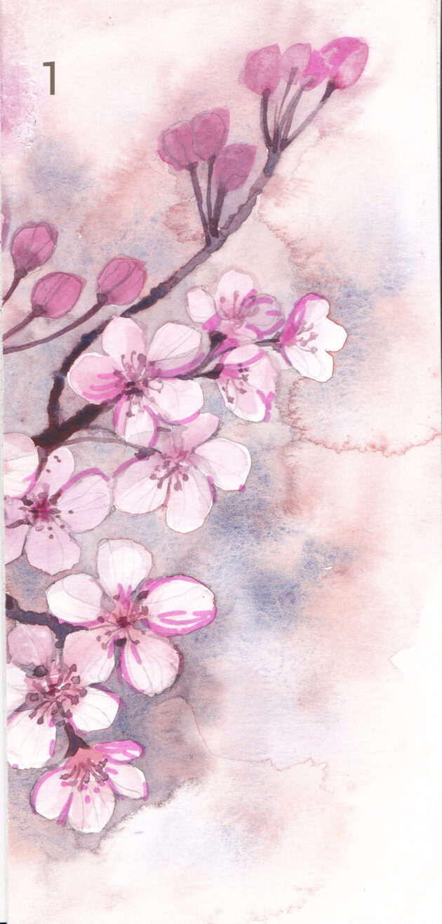 Pidulikud kaardid akvarellis