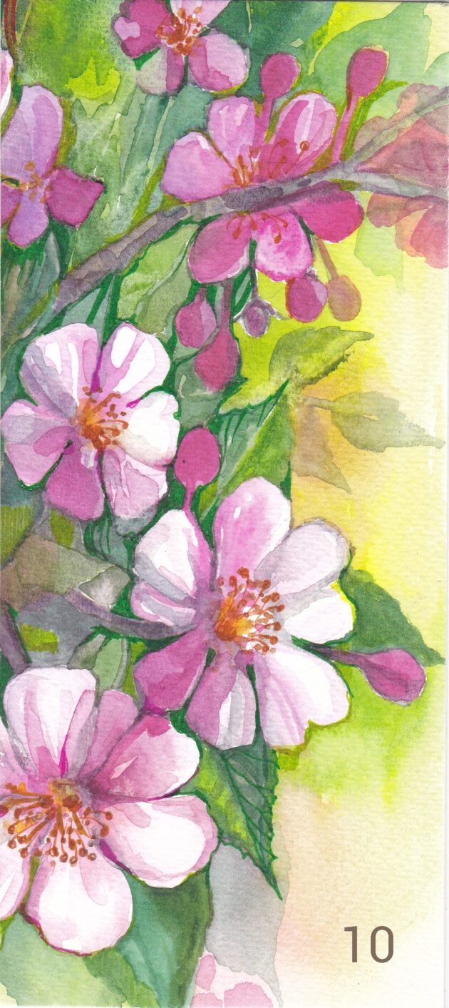 Pidulikud kaardid akvarellis