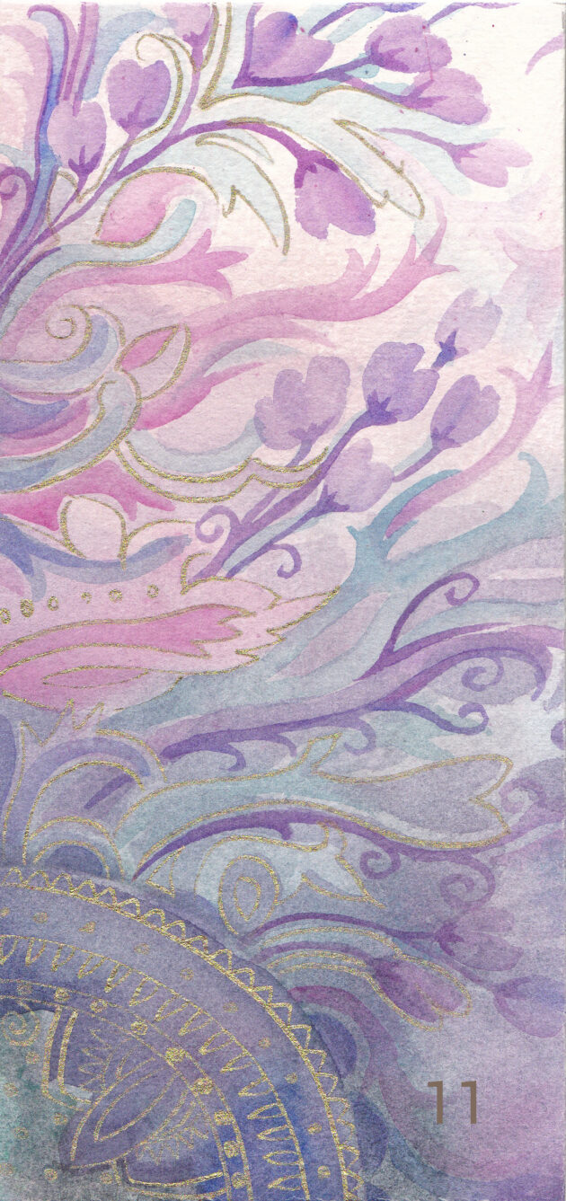 Pidulikud kaardid akvarellis