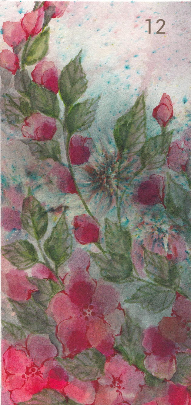 Pidulikud kaardid akvarellis