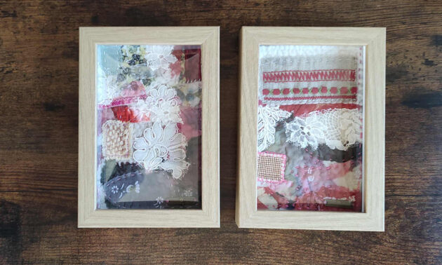 'Peatus ajas' I  tekstiilmaal