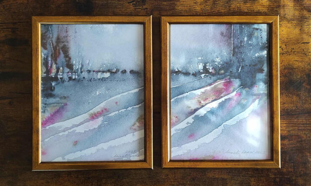 'Hommik' II, akvarell