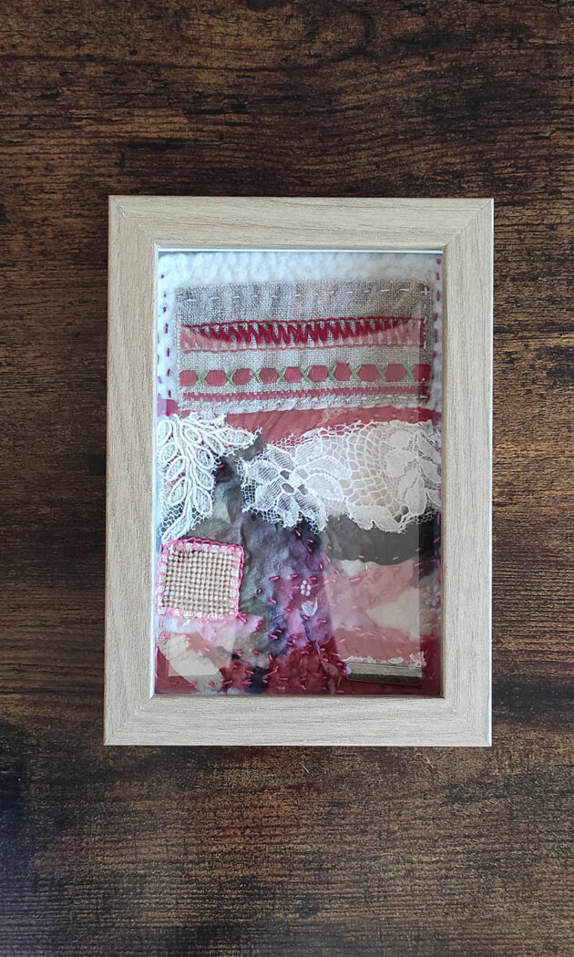 'Peatus ajas' I  tekstiilmaal