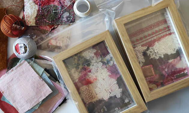 'Peatus ajas' I  tekstiilmaal